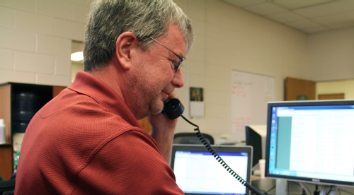 Lee Conder has worked 35 years for the College.