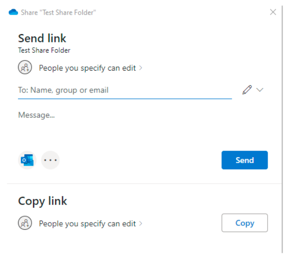 Sending a Link