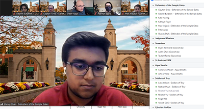 Defenders of the Sample Gates (Indiana University) during mentoring
