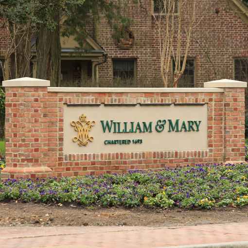W&M Sign
