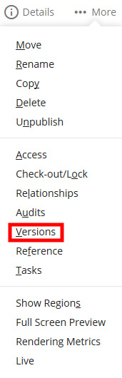Versions