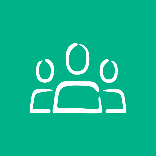 Icon of three silhouettes