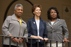 Lynn Briley, Janet Brown Strafer and Karen Ely