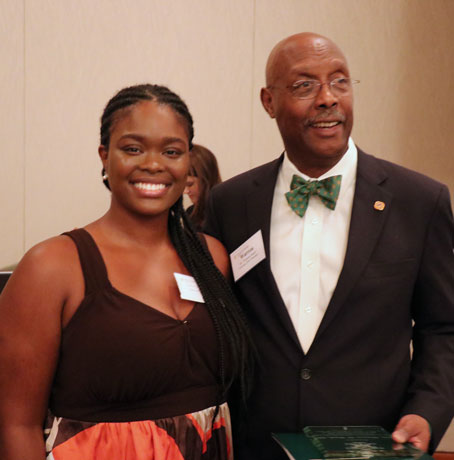 Dr. Warren Buck and a student