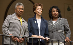Lynn Briley, Janet Brown Strafer and Karen Ely